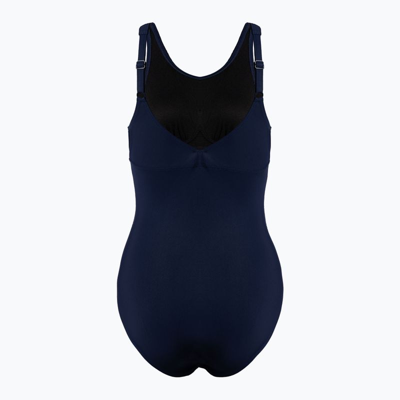Női egyrészes fürdőruha arena Amber Wing Back One Piece tengerészkék 001260 2