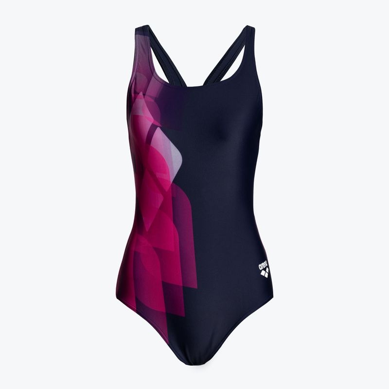 Női egyrészes fürdőruha arena Swim Pro Back L tengerészkék/rózsaszín 002842/700
