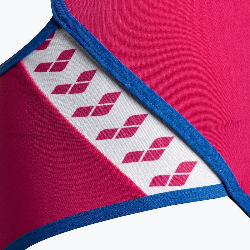 Női egyrészes fürdőruha arena Team Stripe Super Fly Back One Piece rózsaszín 001195/970 4