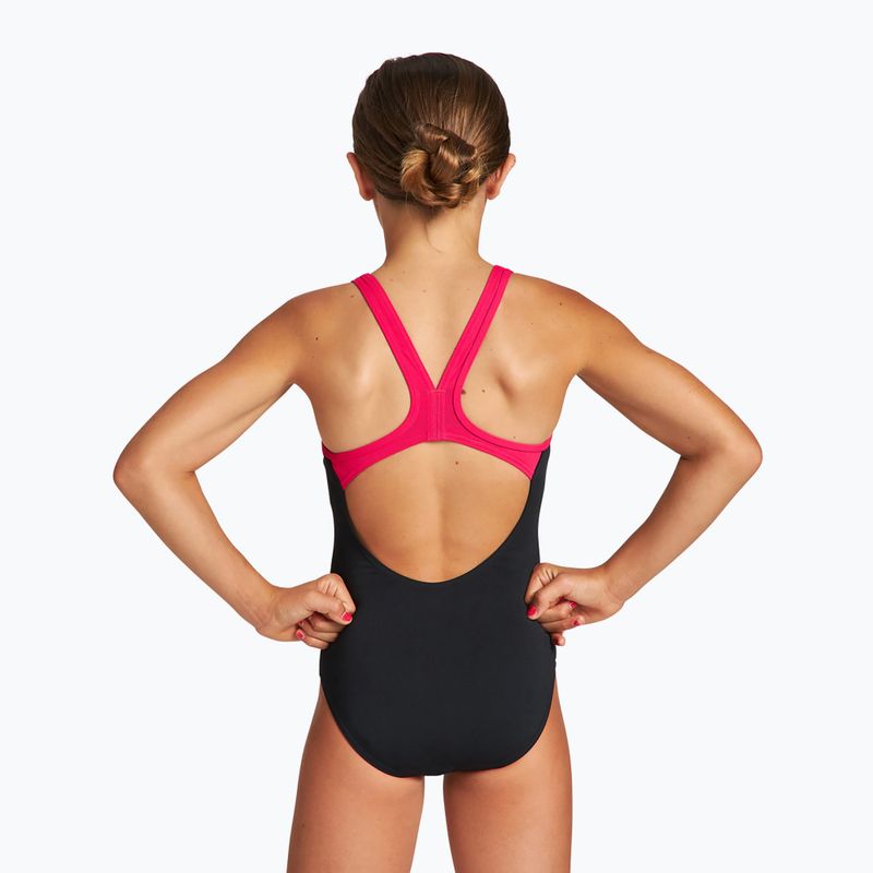 Arena Biglogo Swim Pro Back egyrészes gyermek fürdőruha fekete 001332/595 7