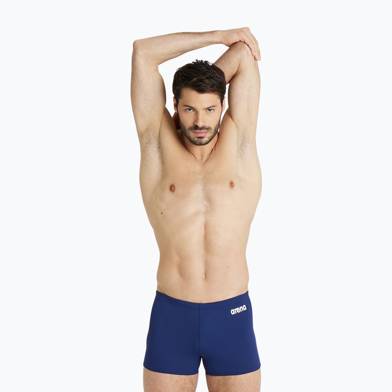 Úszóbokszerek Arena Team Swim Short Solid navy/white 4