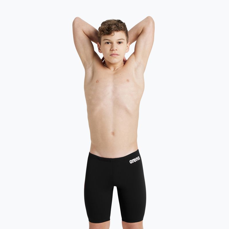 Gyerek jammer úszónadrág arena Team Swim Jammer Solid black/white 5