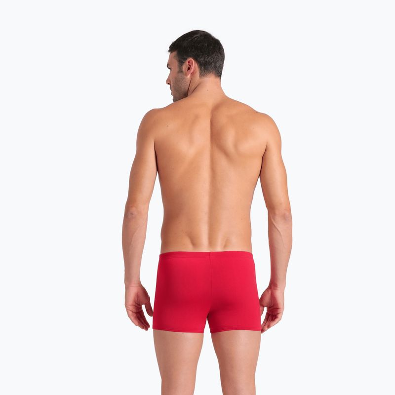 Férfi úszó boxer nadrág arena Team Swim Short Solid red/white 6