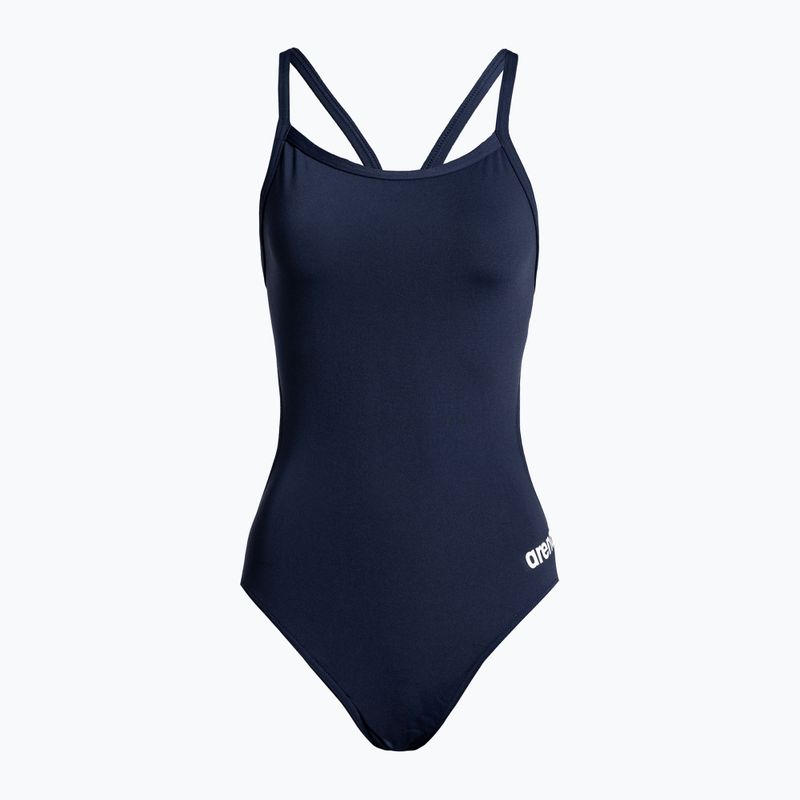Női egyrészes fürdőruha arena Team Challenge Solid navy blue 004766/750