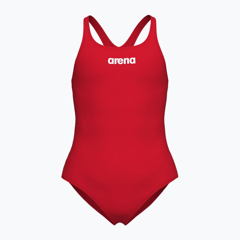 Arena Team Swim Pro Solid piros/fehér egyrészes gyermek fürdőruha