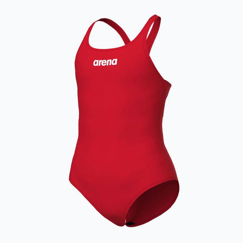 Arena Team Swim Pro Solid piros/fehér egyrészes gyermek fürdőruha 4