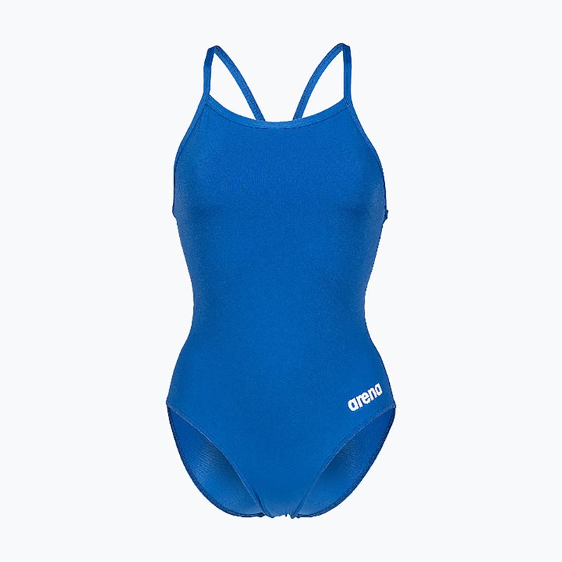Női egyrészes fürdőruha Arena Team Light Drop Solid royal/white