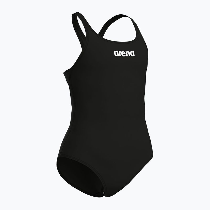 Gyermek egyrészes fürdőruha arena Team Swim Pro Solid fekete/fehér 3