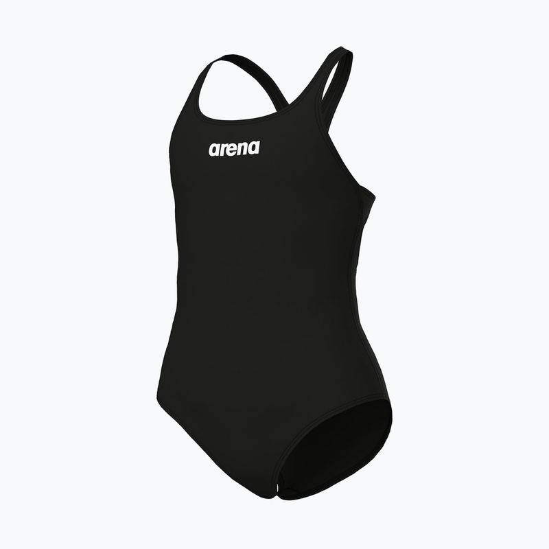 Gyermek egyrészes fürdőruha arena Team Swim Pro Solid fekete/fehér 4
