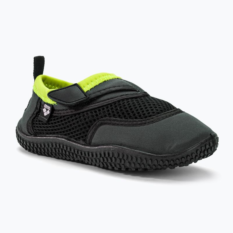 Gyermek Arena Watershoes JR sötétszürke/ lime vízicipő JR