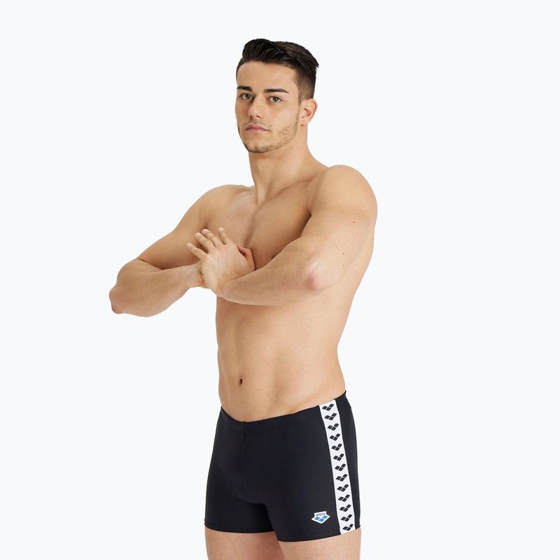 Férfi arena Icons Swim Short Egyszínű fekete 005050/500 boxeralsó 4