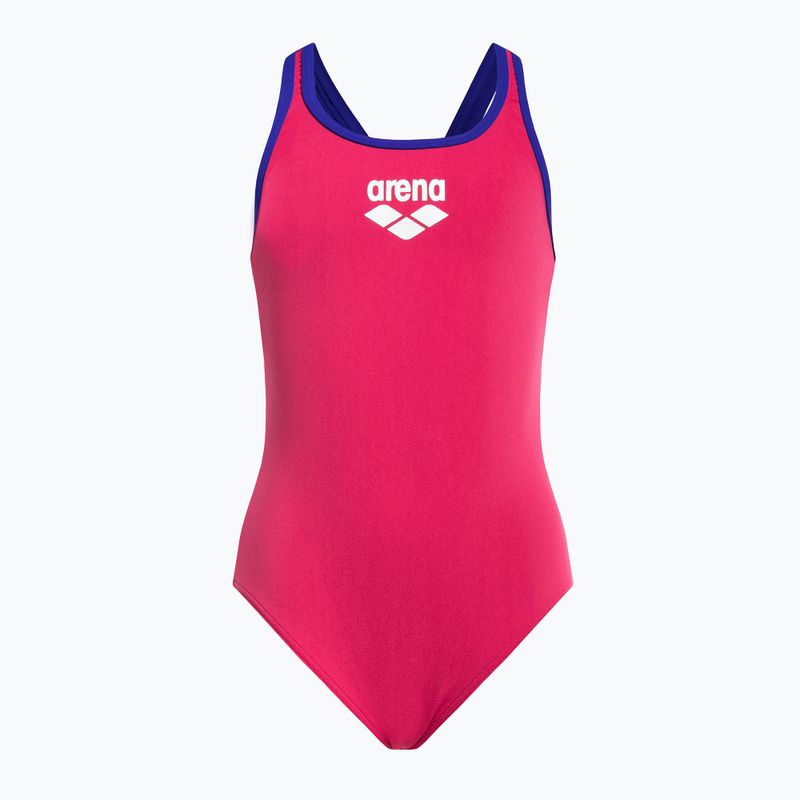 Gyermek fürdőruha arena Biglogo Swim Pro Back One Piece rózsaszín 001332/980