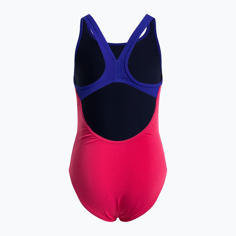 Gyermek fürdőruha arena Biglogo Swim Pro Back One Piece rózsaszín 001332/980 2