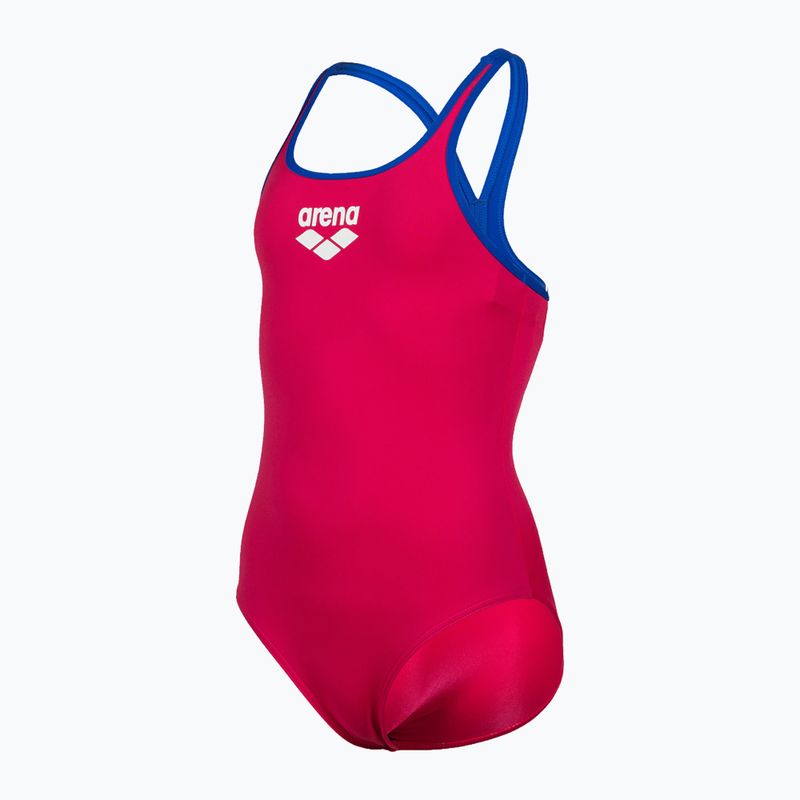 Gyermek fürdőruha arena Biglogo Swim Pro Back One Piece rózsaszín 001332/980 4