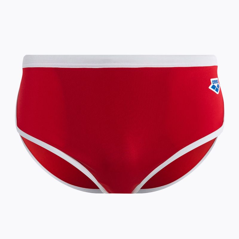 Férfi arena Icons Swim Alacsony derekú rövidnadrág egyszínű piros 005046/410 fürdőnadrág