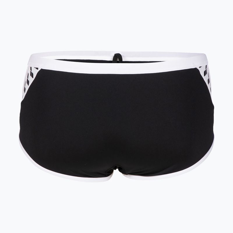 Férfi arena Icons Swim Alacsony derekú rövid egyszínű fekete 005046/501 fürdőnadrág 5