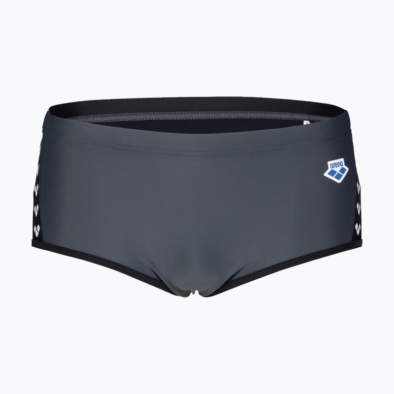 Férfi úszónadrág arena Icons Swim Alacsony derekú rövid panel szürke 005052 /550 4