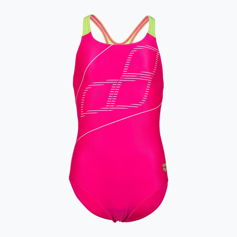 Gyermek egyrészes fürdőruha arena Swim Pro Back Logo rózsaszín 005539/760 4