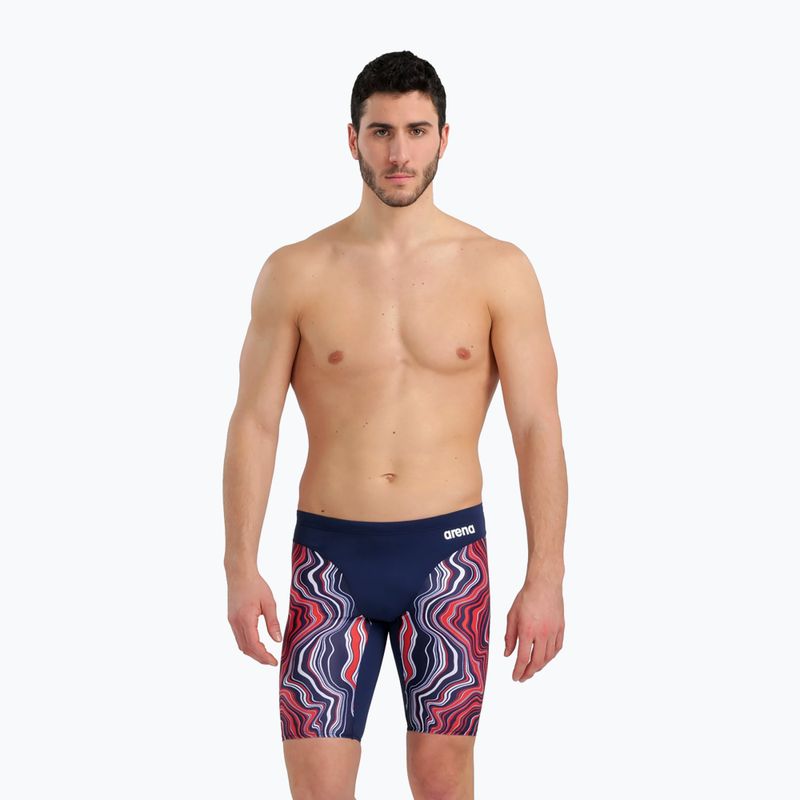 Férfi arena Swim Jammer Márványozott tengerészkék 005785/740 6