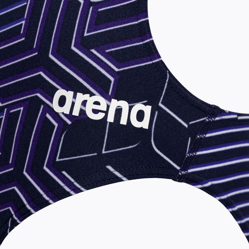 Női egyrészes fürdőruha arena Kikko Pro Challenge Back navy/navy multi 3