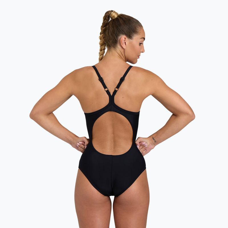 Női egyrészes fürdőruha arena Solid Swimsuit Lightdrop Back black 6