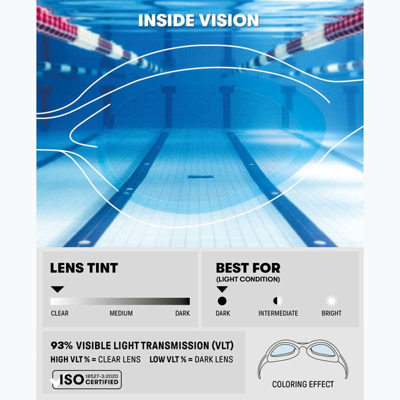 Gyerek úszószemüveg Arena Spider clear/grey 12