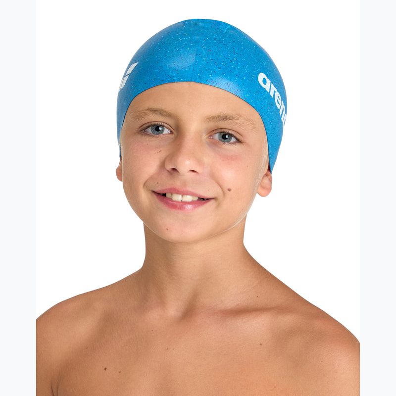 Gyermek úszósapka arena Silicone Cap Jr blue multi 2