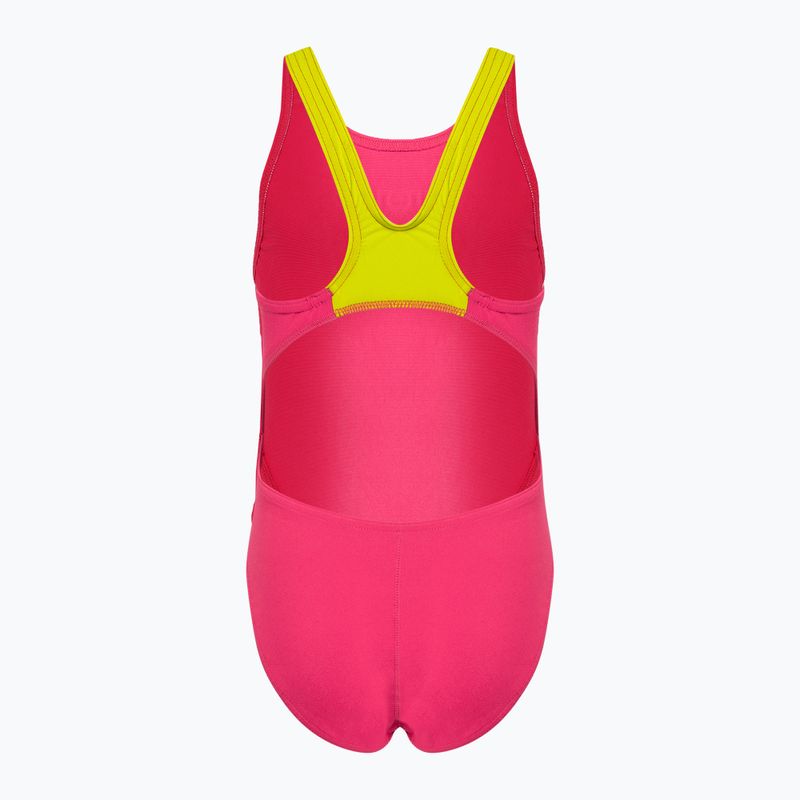 Gyermek egyrészes fürdőruha arena Team Swim Tech Solid piros 004764/960 2