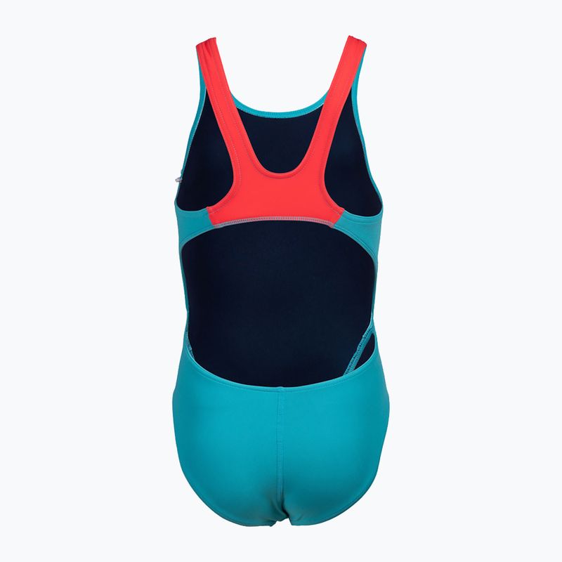 Gyermek arena Team Swim Tech Egyszínű kék egyrészes fürdőruha 004764/840 5