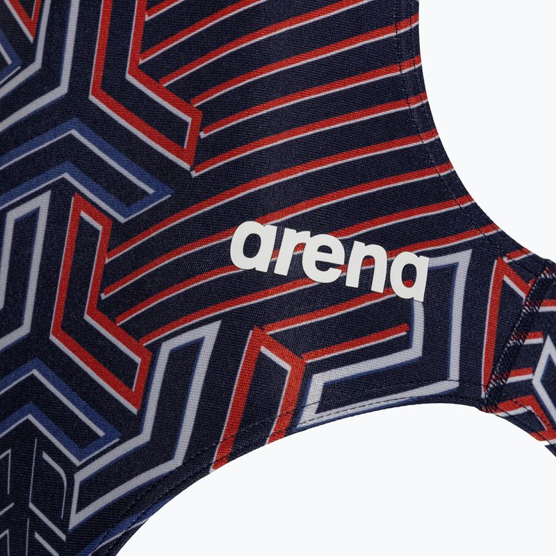 Női egyrészes fürdőruha arena Kikko Pro fürdőruha Challenge Back navy/team redwhiteblue 3