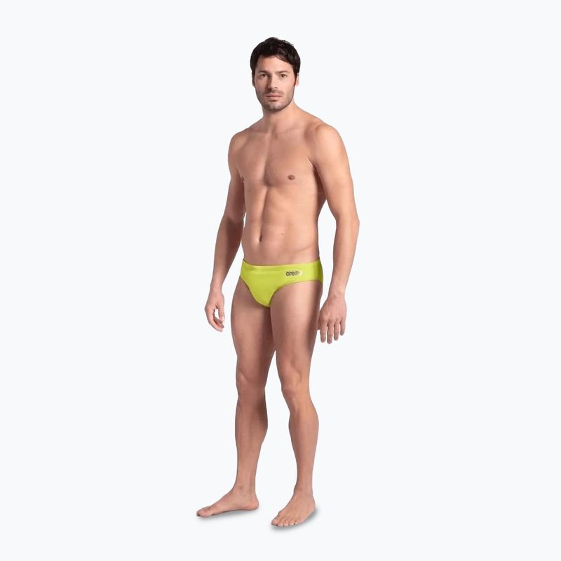Férfi úszónadrág arena Team Swim Briefs Solid soft green 2