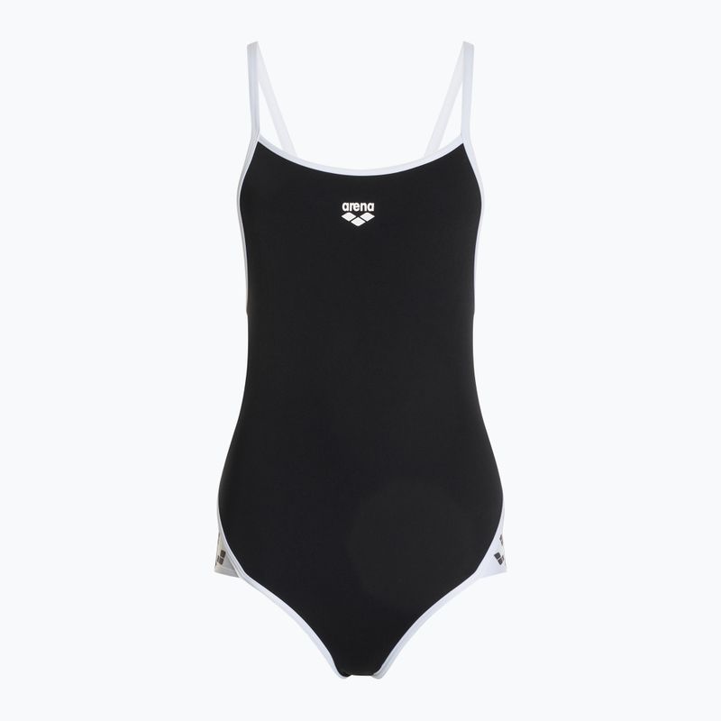 Női egyrészes fürdőruha arena Icons Super Fly Back Solid black / white
