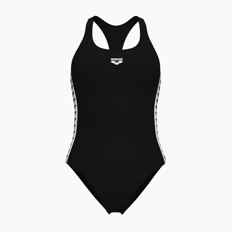 Női egyrészes fürdőruha arena Icons Racer Back Solid black / white
