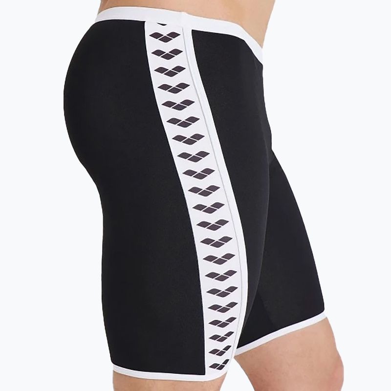 Férfi arena Icons Swim Jammer Egyszínű fekete/fehér 4