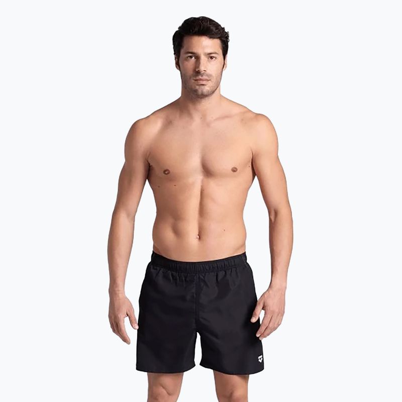 Férfi arena Fundamentals Boxer R fekete/fehér fürdőnadrágok 5