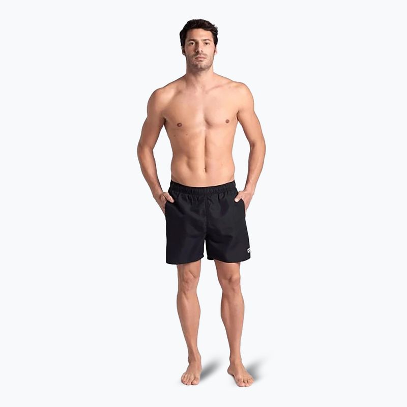 Férfi arena Fundamentals Boxer R fekete/fehér fürdőnadrágok 6