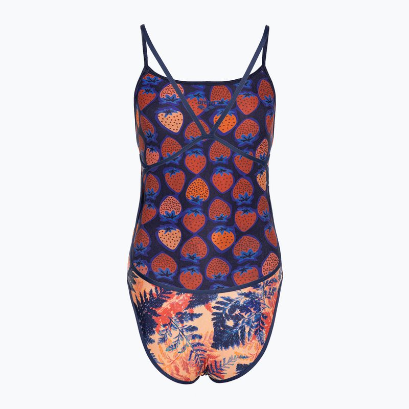 Női egyrészes fürdőruha arena Reversible fürdőruha Challenge Back navy/multi 2