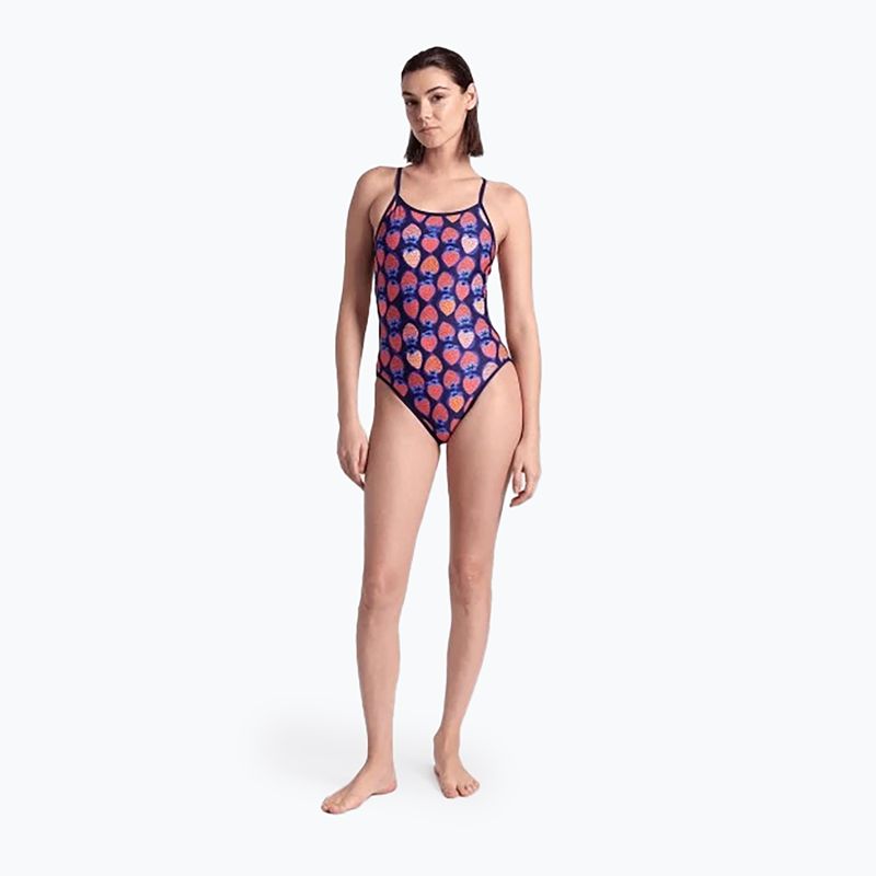 Női egyrészes fürdőruha arena Reversible fürdőruha Challenge Back navy/multi 10