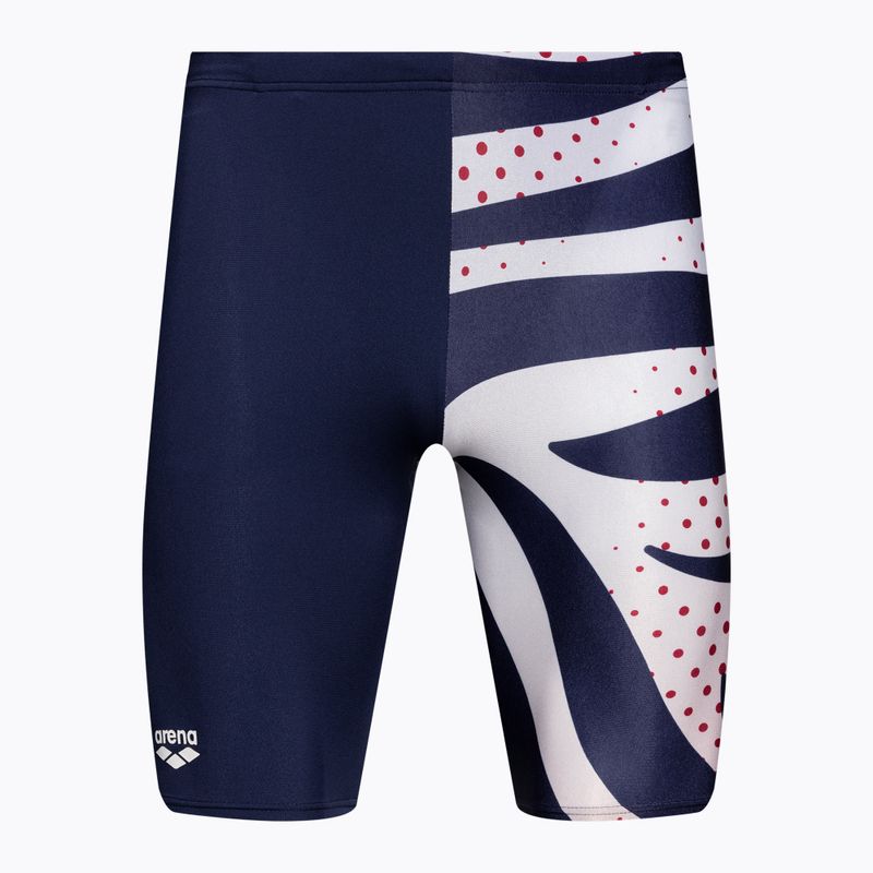 Férfi arena Multi Stripes Swim Jammer navy/white multi