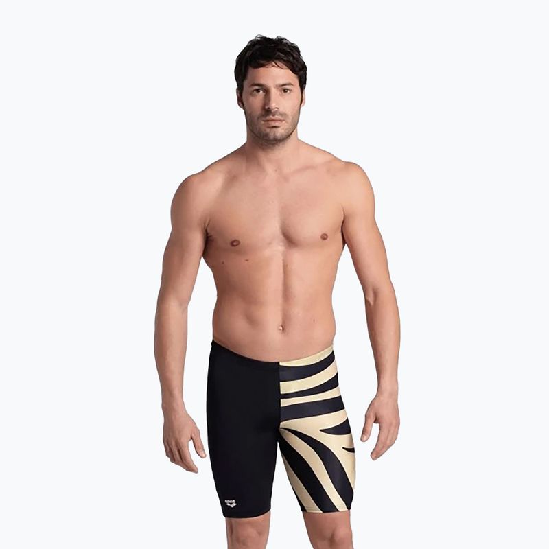 Férfi arena Multi Stripes Swim Jammer fekete/fehér multi 5