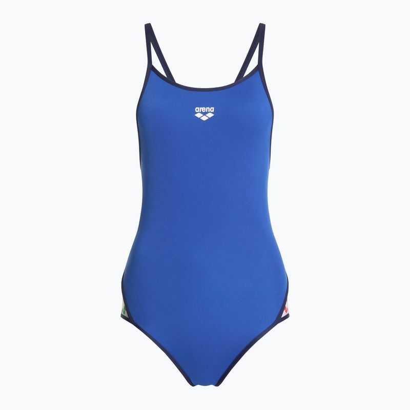 Női egyrészes fürdőruha arena Icons Super Fly Back Solid royal / navy