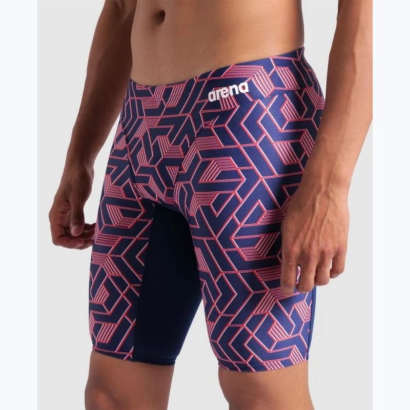 Férfi úszónadrág arena Escape Swim Jammer navy/team red/white/blue 7