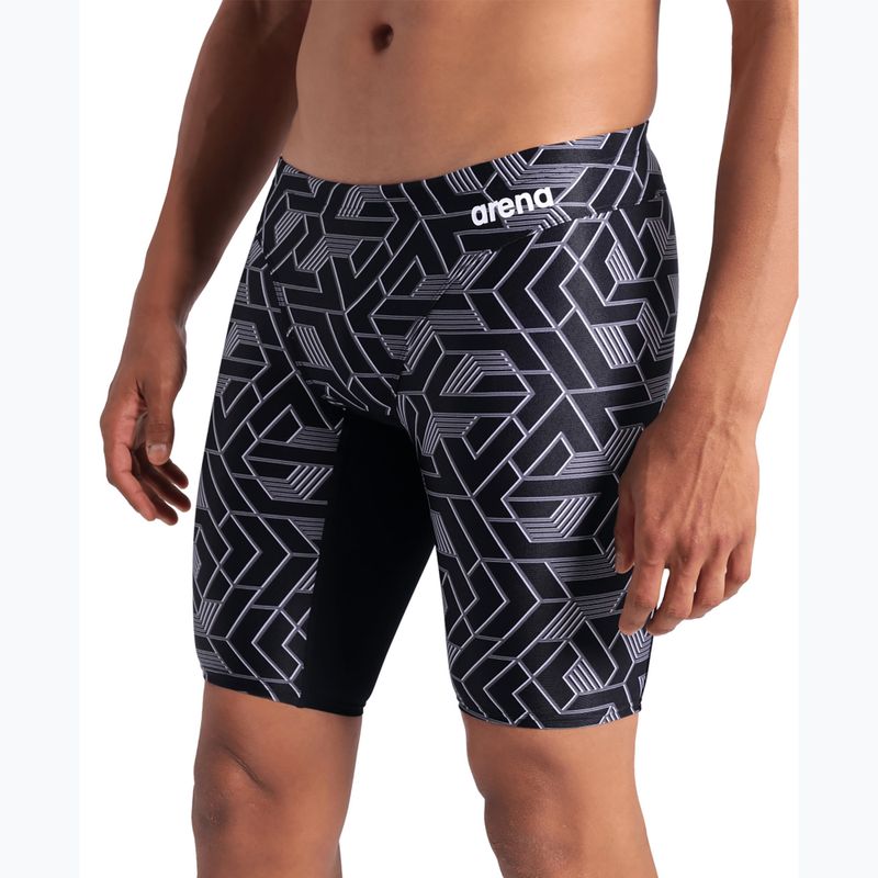 Férfi úszónadrág arena Escape Swim Jammer black/team black 7