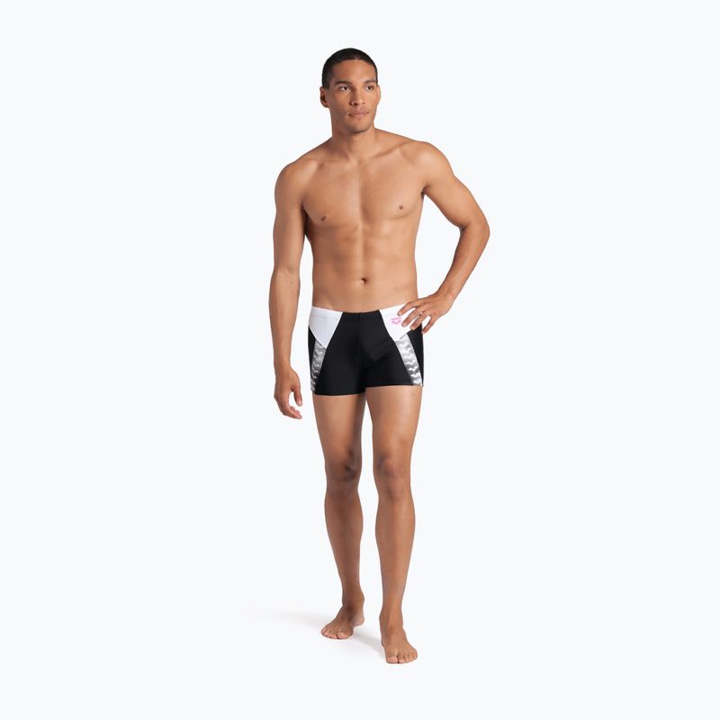 Férfi úszónadrág arena Stripe Swim Short black/white/multi 6