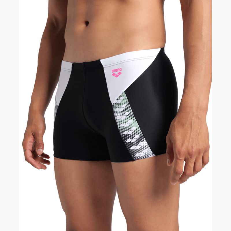 Férfi úszónadrág arena Stripe Swim Short black/white/multi 8