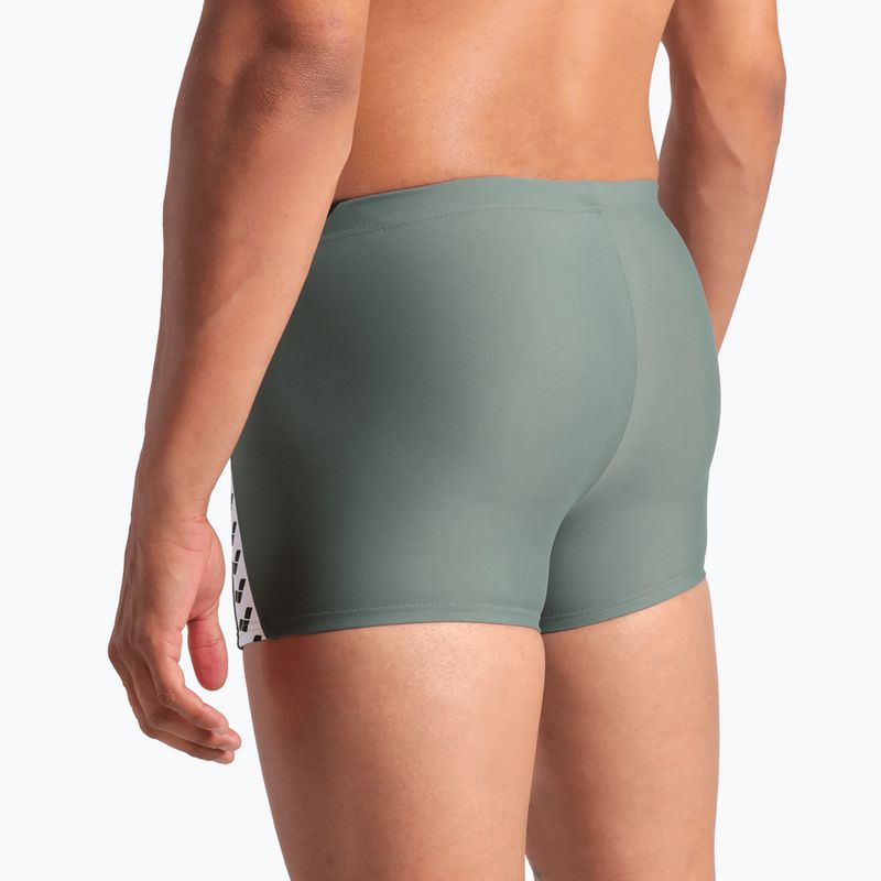 Férfi úszónadrág arena Stripe Swim Short sage/black/multi 5