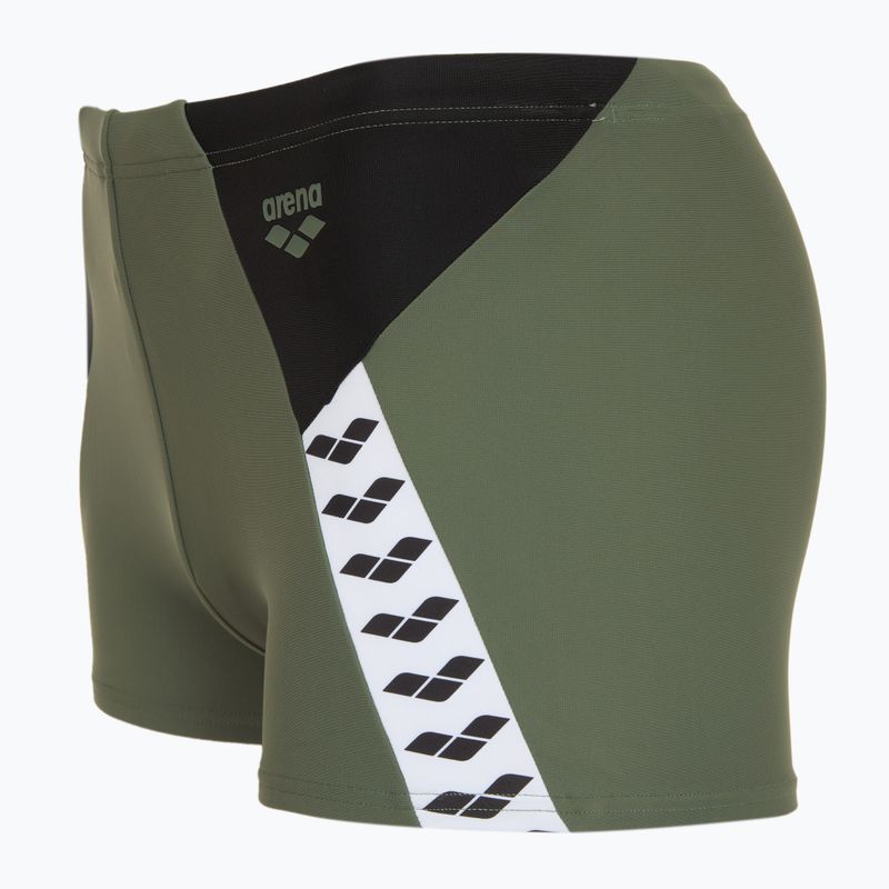 Férfi úszónadrág arena Stripe Swim Short sage/black/multi 3