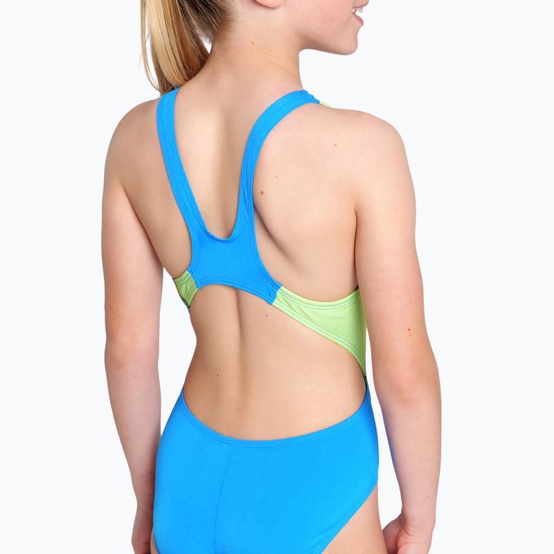 Gyerek egyrészes fürdőruha arena Star Shaped Swim Tech L blue river/soft green/multi 9