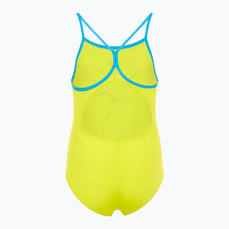 Gyerek egyrészes fürdőruha arena Star Graphic Lightdrop Back soft green / turquoise 2