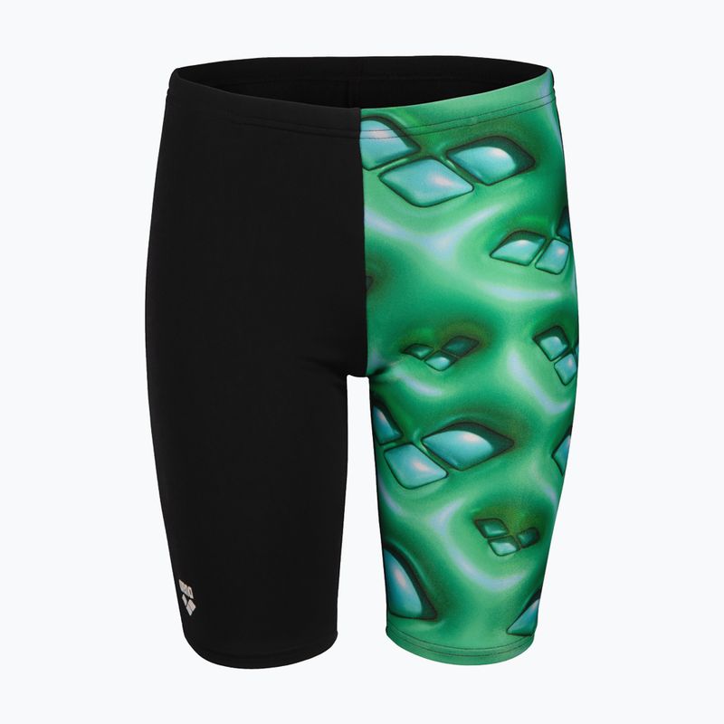 Gyerek úszónadrág arena Foam Swim Jammer black/soft green multi